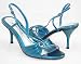 Turquoise Teal Jeweled Sandals Formal Prom Wedding Shoes