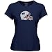 Reebok New England Patriots Navy Blue Ladies Shiny Helmet T-shirt