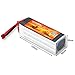 FLOUREON 6S 22.2V 5000mAh 45C Li-Polymer Lipo RC Battery Pack with Deans Plug Connector for RC Airplane RC Helicopter RC Car/Truck RC Boat RC Hobby