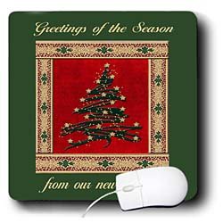 Beverly Turner Christmas Design We ve Moved - Christmas Tree with Stars, from our new address - Mouse Pads