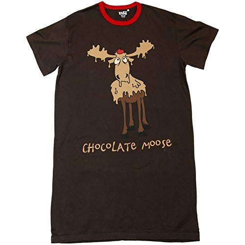 Lazy One Women's Chocolate Moose Nightshirt