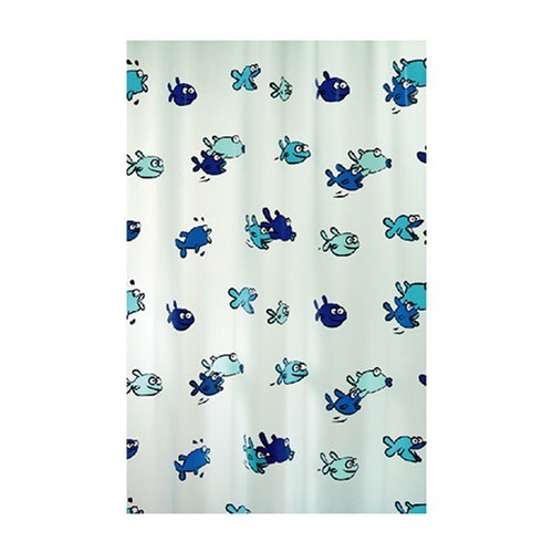 Spirella 1001951 Duschvorhang HUGO BLUE B x H: 180 cm x 200 cm