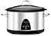 Kitchen & Housewares : West Bend 84596 6-Quart Programmable Crockery Cooker, Stainless Steel
