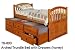 Pine Ridge Honey Arched Twin Trundle Bed w/ Drawers