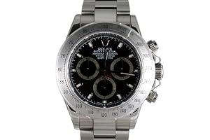 Rolex Mens Stainless Steel Daytona Black Dial from Rolex