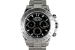 Rolex Mens Stainless Steel Daytona Black Dial