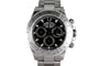Rolex Mens Stainless Steel Daytona Black Dial