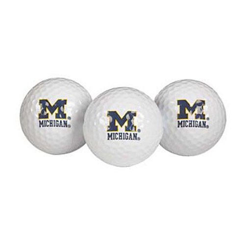 Buy Team Effort Michigan Wolverines Golf Ball 3 Pack by Team Effort