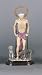 Bareggio Collection - Statue - Saint Lazarus - Poly Resin Statues on Dark Base - 11in.