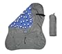 Sammy Sack Stroller Blanket, Grey Penguin