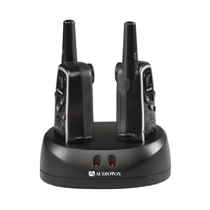Audiovox GMRS672CH 6-Mile 2-Way Radio Twin Pack with Dual Desktop Charger by Audiovox