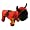 Alfie Couture Designer Pet Apparel - Waylon Devil Costume Jumper with wings and horns - Color: Red, Size: S