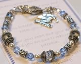 Message of Love Jewelry Graduation Bracelet with RN Charm - Choice of Sizes