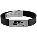 Team Titanium Seattle Seahawks Steel & Rubber Bracelet