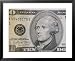 A Close View of a Ten Dollar Bill Education Framed Art Poster Print by Joel Sartore, 31x25