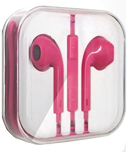 vNetech Premium Headphone w/ Remote Control &amp; Mic for iPhone 4, 4s, 5, 5s, 6, iPads, iPods Compatible (Dark Pink.)