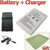 WOWparts EN-EL5 Rechargeable Li-ion Battery+Charger for Nikon P100 P500 P90 P80 & a Cleaning Cloth