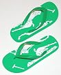 Polo Sport by Ralph Lauren Women's Green Logo Flip Flops