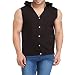 Leana Black Hooded Sleevless Stylish Men