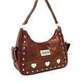 Celeritas Sports; Brown Western Style Leather Trim Purse item number 560485