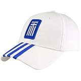 adidas Greece White 2010 World Cup 3-Stripe Adjustable Hat adidas Greece White 2010 World Cup 3-Stripe Adjustable Hat