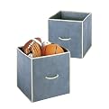 Whitmor Set of 2 Collapsible Cubes - Marine (14")
