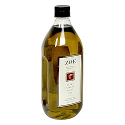 Zoe Diva Select 100% Arbequina Extra Virgin Olive Oil, 1-Liter Jug (Pack of 2)