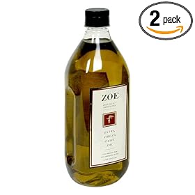 Zoe Diva Select 100% Arbequina Extra Virgin Olive Oil, 1-Liter Jug (Pack of 2)
