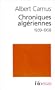 CHRONIQUES ALG�RIENNES