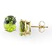 Peridot Earrings in 14K Yellow Gold