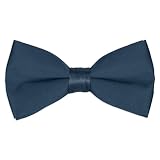 Victorian Blue Satin 2 1/2 Bow Tie