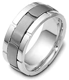 9mm traditional wedding band ring (Titanium)