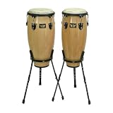 10 & 11 Conga Set, Sgl Stands, Natural