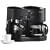 Mr. Coffee ECM21 4-Shot Espresso Machine and 8-Cup Coffeemaker Combo, Black