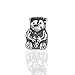 Bling Jewelry .925 Sterling Silver Teddy Bear title=