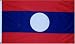 Laos National Country Flag - 3 foot by 5 foot Polyester (New)