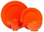 Waechtersbach Fun Factory 4-Piece Dinnerware Place Setting , Service for 1, Orange Peel