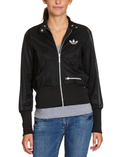Adidas Damen Jacke NIGHT LOGO TT, black, 40, V32884