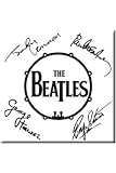 EMI - The Beatles magnet Signed Drum Logo