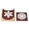 Snowflake Wood Coaster Set