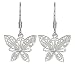 Sterling Silver Butterfly Dangle Earrings