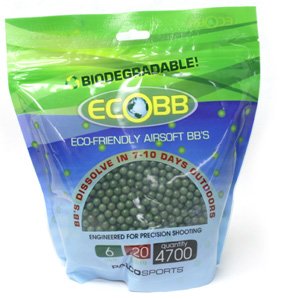 Palco Eco 6mm biodegradable airsoft BBs, 0.20g, 4700 rds, green