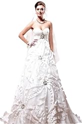 Beaded Crystals Lace Applique Crystal Chiffon/Taffeta/Tulle Bridesmaid Dress 