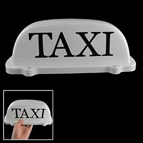 Taxi Cab Roof Light w Magnetic Base Sign DC 12V Yellow Light