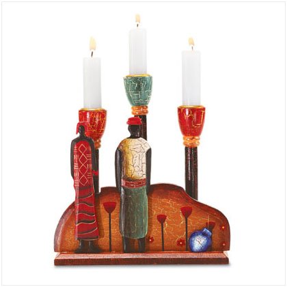 African Candle Holder - Style 34294