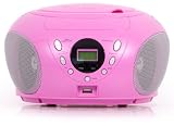 Produkt-Bild: Tragbarer CD-Player USB MP3 Denver TCU-203C pink