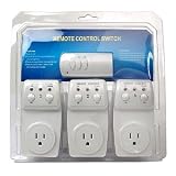 3-pack Wireless Remote Control Outlet Switch 1200 watt 100 Feet