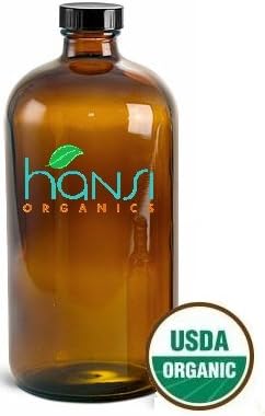Hansi Organics Argan Oil 100% Organic Certified 8oz (237ml) Moisturizer and Leave-in Hair Treatment
