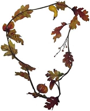 WEST COAST CLOSEOUTS MAPLE LEAF GARLAND 6 FT. ASSORTED. CHOICES MAY VARY