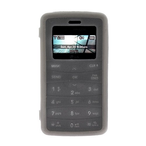 Smoke Durable Flexible Soft Silicone Skin Case For Verizon LG VX9100 ENV2 Cell phone